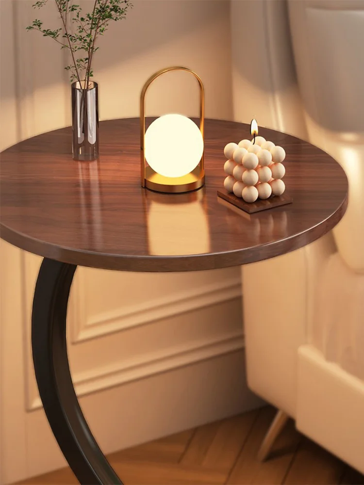Mesa Lateral Popular / Mesa de Café Estilo Minimalista con Estante de Almacenamiento - Image 4