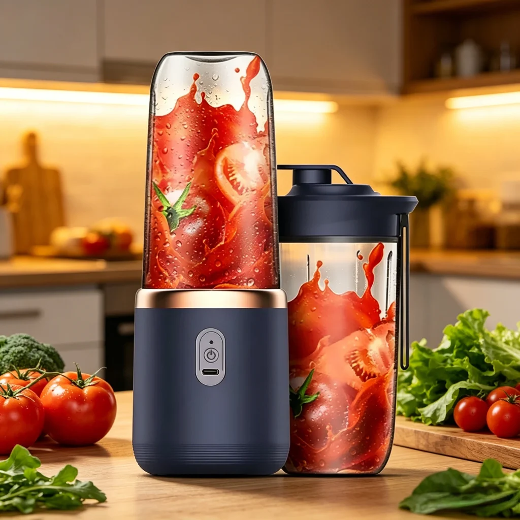 NUEVO BATIDORA PORTÁTIL USB DE 400ml JARRA ELÉCTRICA DE VIAJE PARA SMOOTHIE Y MALTEADA HERRAMIENTA DE MEZCLA MINI PARA COCINA
