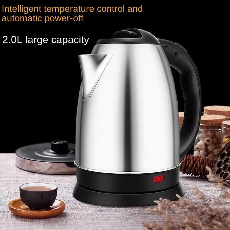 2L Food-grade Stainless Steel Electric Kettle Fast Boiling Hot Water Heater, Multi-purpose Teapot for Coffee, Beverage Daily Use