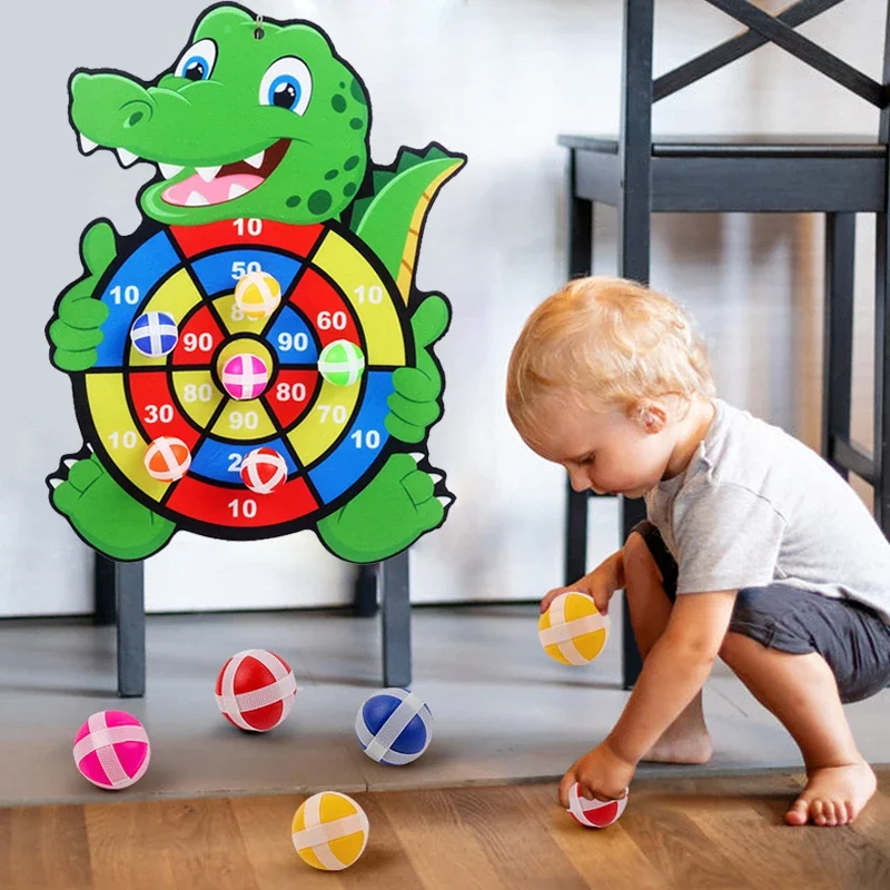 Juego Educativo Tablero de Dardos Juguete para Bebés Pelota Pegajosa Dardos Deportes de Interior Juegos Montessori para Niños de 3 a 7 Años